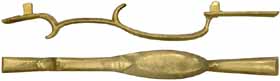 Triggerguard, Reading, Berks County, sand cast brass